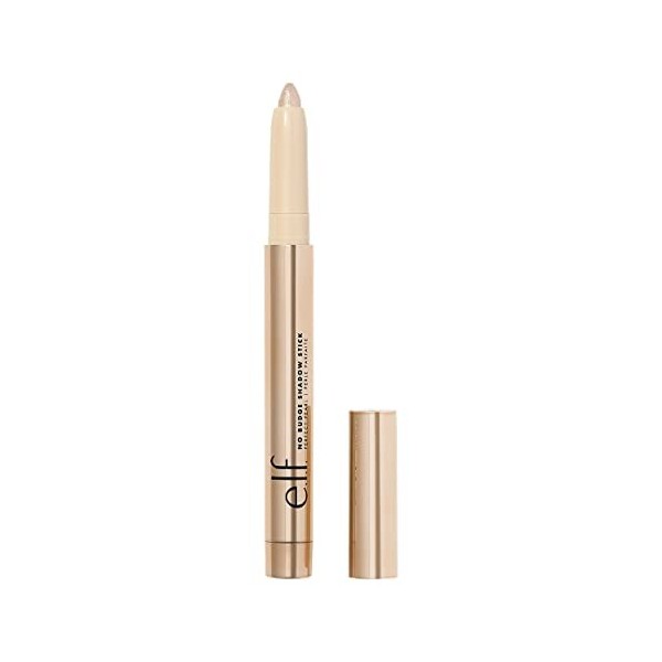 e.l.f. Cosmetics No Budge Shadow Stick, Creamy & Long-Lasting, Metallic Finish, Perfect Pearl, 0.056 Oz 1.6g , 0.056 ounces