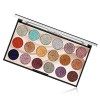 18 Couleurs Brillant Diamant Palette de Fard à Paupières Pailleté Poudre - Ombre à Paupière Glitter Shimmer Maquillage Eyesha