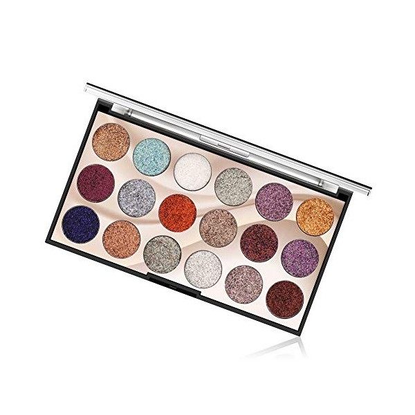 18 Couleurs Brillant Diamant Palette de Fard à Paupières Pailleté Poudre - Ombre à Paupière Glitter Shimmer Maquillage Eyesha