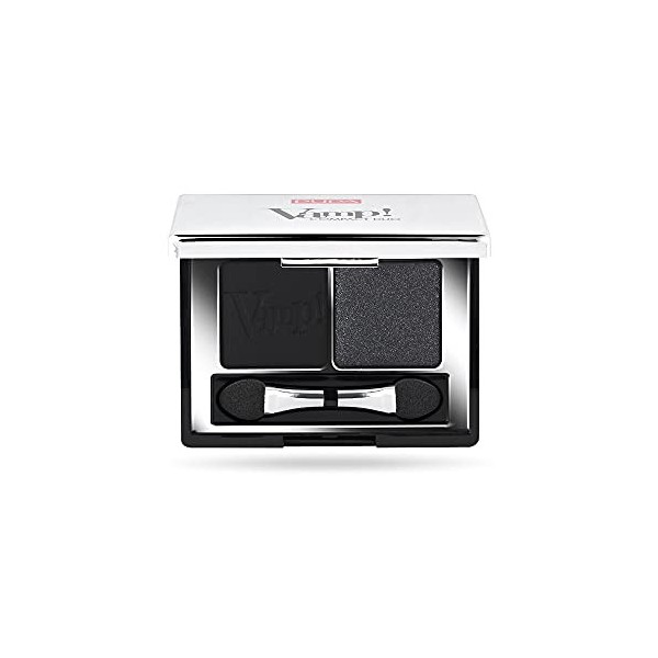 Pupa Milano Vamp! Compact Duo Fard à Paupières 009 Silver Stone pour Femme 0,078 oz 2.31 ml