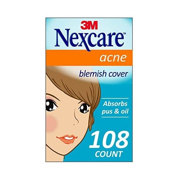 Nexcare Adhésif anti-acné, technologie hydrocolloïde Crème Jour et Nuit