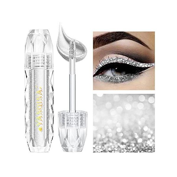 GL-Turelifes Liquid Glitter Eyeliner Shiny Diamond Eyeliner Pen Shimmer Eye Shadow Pigments métalliques imperméables de longu