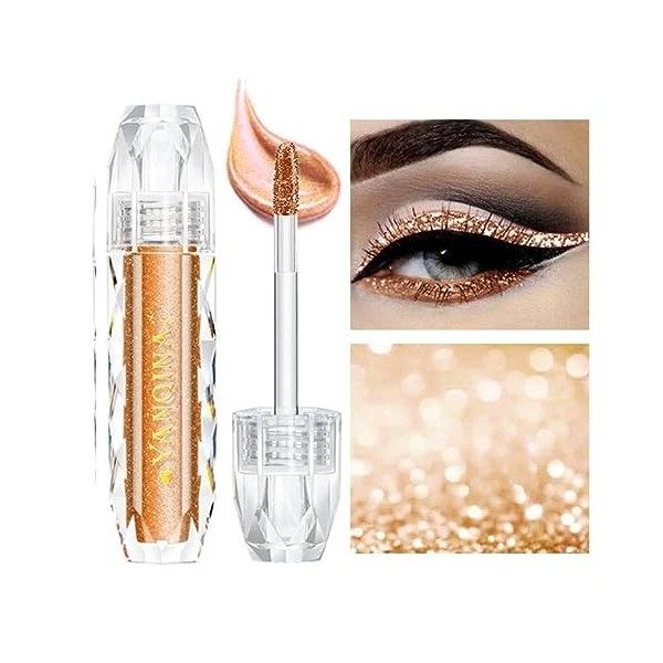 GL-Turelifes Liquid Glitter Eyeliner Shiny Diamond Eyeliner Pen Shimmer Eye Shadow Pigments métalliques imperméables de longu