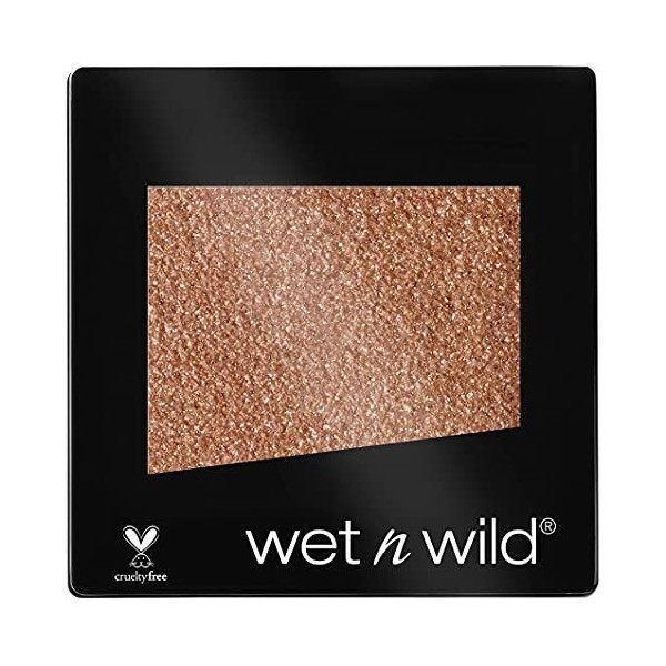 wet n wild - COLOR ICON EYESHADOW GLITTER SINGLE - Ombre à paupières - Texture soyeuse - Teinte toasty - Cruelty Free - Produ