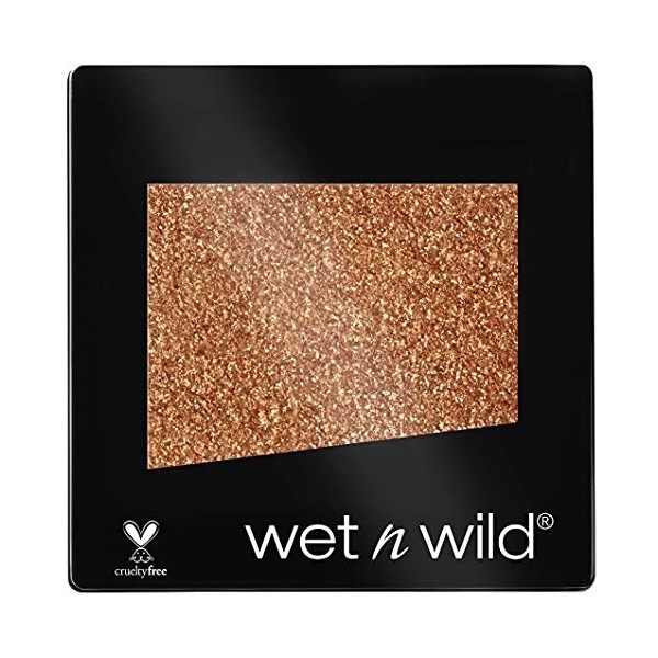 wet n wild - COLOR ICON EYESHADOW GLITTER SINGLE - Ombre à paupières - Texture soyeuse - Teinte toasty - Cruelty Free - Produ