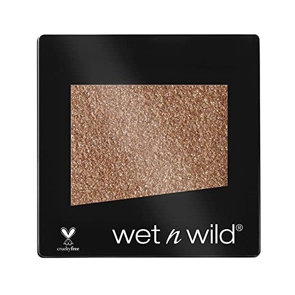 wet n wild - COLOR ICON EYESHADOW GLITTER SINGLE - Ombre à paupières - Texture soyeuse - Teinte toasty - Cruelty Free - Produ