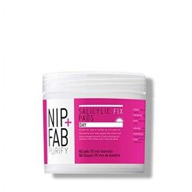 Nip+Fab Salicylic Fix 60 Coussinets De Jour Pour Le Visage À LAloe Vera | Tampon Exfoliant Bha Pour LHydratation De La Peau
