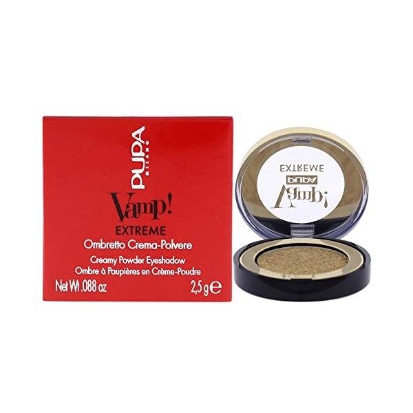 Pupa Milano Vamp! Extreme Fard à Paupières 001 Extreme Gold pour Femme 0,088 oz 2.6 ml