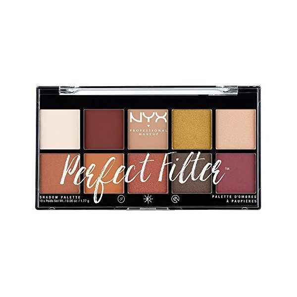 NYX Professional Makeup Palette de Fards à Paupières - Perfect Filter - Rustic Antique