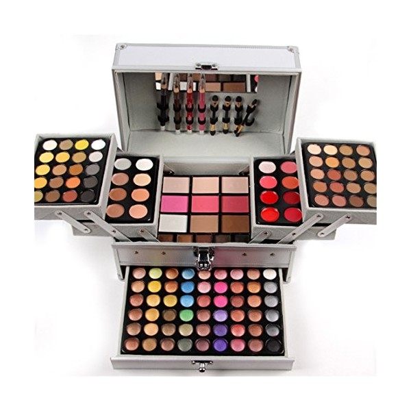 JasCherry 132 Couleurs Palette de Maquillage Cosmétique Waterproof Set Kit - Y compris fard à Paupières et Correcteur et Fard