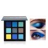 Beauty Glazed 9 Couleurs scintillement Matte Fard à Paupières Palette Shimmer Maquillage Métallique Ombre à Paupières longue 