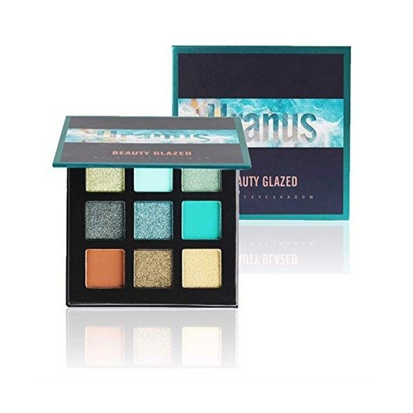 Beauty Glazed 9 Couleurs scintillement Matte Fard à Paupières Palette Shimmer Maquillage Métallique Ombre à Paupières longue 