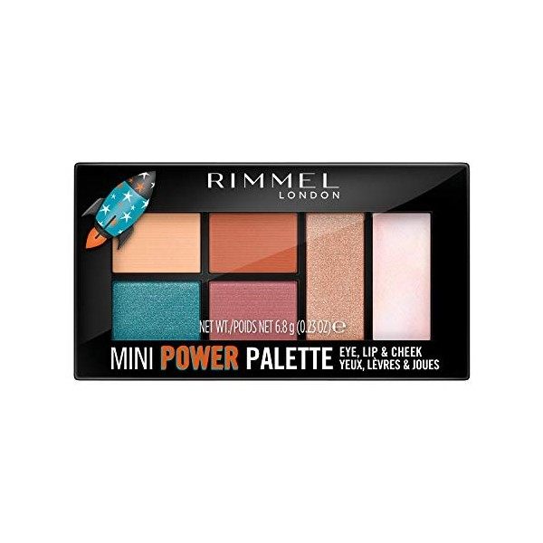 Rimmel Ombre à Paupières Mini Power Palette Format 4en1 Ultra Pigmentée 001 Fearless 7 g 6,8 g