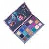 18 couleurs Smokey Eye Shadows Couleurs sautantes hautement pigmentées, délicates et douces et lumière polarisée clignotante 