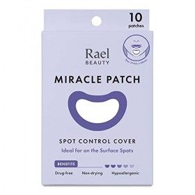 Rael Acne Pimple Healing Patch - Large Spot Control Cover, Long Size, Hydrocolloid Strip for Breakouts, Extra Coverage Acne P...