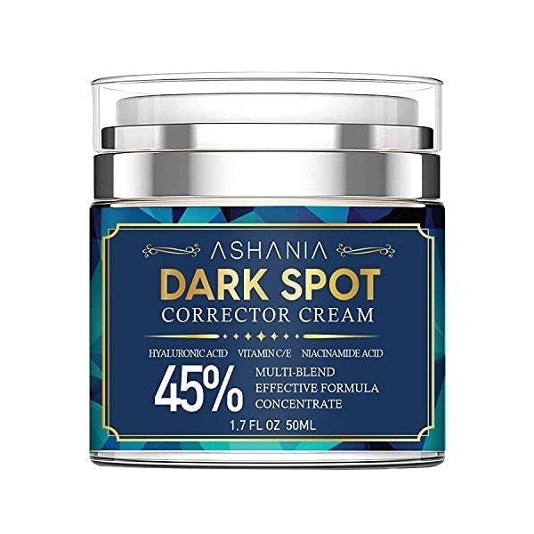 Ashania Éliminateur de taches sombres pour le visage, traitement dhyperpigmentation, crème pour les taches sombres, traiteme ...