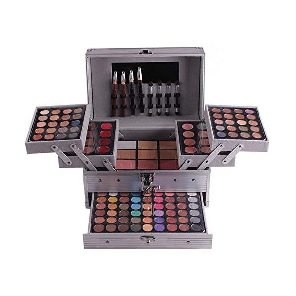 PhantomSky 132 Couleurs Fard à Paupières Palette de Maquillage Cosmétique Set avec Poudre Sourcils, Fard à Joues et Poudre Pr