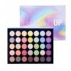 Beauty Glazed 35 Colors Palette de fards à paupières Highly Pigmented Matte and Shimmer Blendable Glamorous Waterproof Long-L