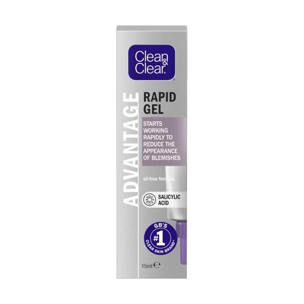 Clean & Clear Advantage Gel Action Inmédiate Anti-imperfections 15 ml Crème Jour et Nuit