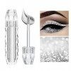 Riceel Liquide Fard À Paupières, Glitter Paillettes Diamant Fards à Paupières Maquillage Yeux Imperméable Glitter et Glow Omb