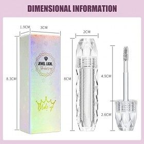 Riceel Liquide Fard À Paupières, Glitter Paillettes Diamant Fards à Paupières Maquillage Yeux Imperméable Glitter et Glow Omb