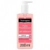 Neutrogena Gel Nettoyant Visage au Pamplemousse Rose, Anti-Imperfections, 1 Flacon Pompe de 200 ml Crème Jour et Nuit