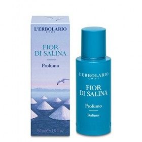 LErbolario, Parfum Unisexe Fleur de Sel Fior di Salina , Parfum Homme, Parfum Femme, Parfum Agrumes, Format 50 ml