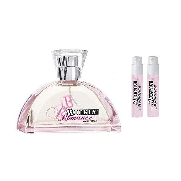 LR Rockin Romance Eau de parfum 50 ml + 2 vaporisateurs Rockin Romance pour les déplacements