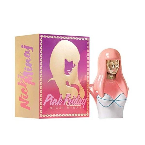 Nicki Minaj Pink Friday, Eau de Parfum pour Femme 100 ml Vaporisateur, Senteur Florale, Fruitée et Musquée