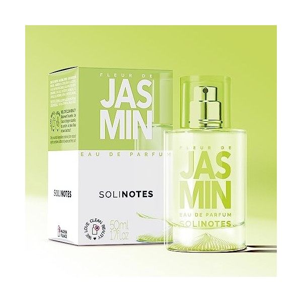 Parfum Femme SOLINOTES Fleur de Jasmin - Eau De Parfum | Fragrance Florale et Apaisante - Cadeau Parfait pour Elle - 50 ml