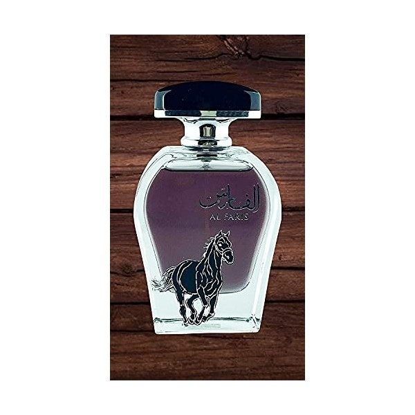 Al Faris 100 ml | Eau de parfum arabe | Musc magnifiquement parfumé | Arôme épicé et floral pour homme et femme unisexe 