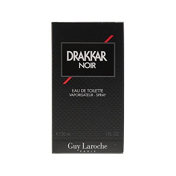 Eau de toilette Guy Laroche Drakkar Noir, vaporisateur pour homme, 30 ml, après-rasage, produit officiellement autorisé