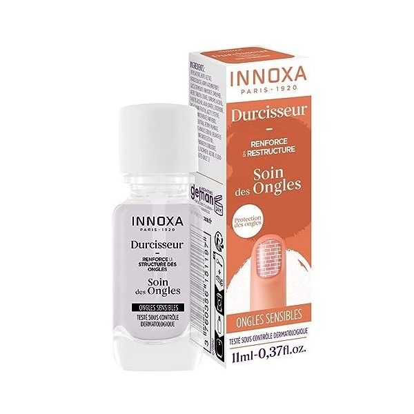 Durcisseur 11 ml - Innoxa - Soin des Ongles - renforce & restructure longle - enrichi en Vitamines E antioxidyant - renforce