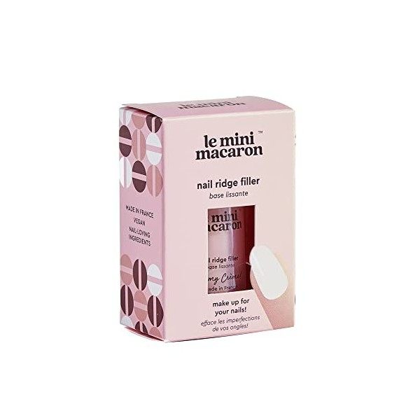 Le Mini Macaron • Base Lissante "Oh my cream " • Lisse les stries de tes ongles et efface les imperfections • 10ml