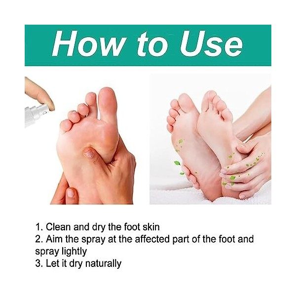 3 Pièces Onycostop Pro Foot & Nail Spray, Solutions de Pied Entièrement Naturelles Et Puissantes, Réparation des Orteils Et d