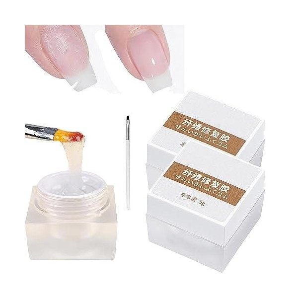 Réparation Des Ongles Extension Du Gel En Fibre, Gel Dur Transparent Pour Les Ongles, Gel De Protection Contre La Réparation 