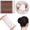 URAQT Filets à Cheveux, 35 Pcs Filet Chignon, Casquettes Filet Cheveux, Chignon en résille pour Cinéma et Télévision, Danse, 