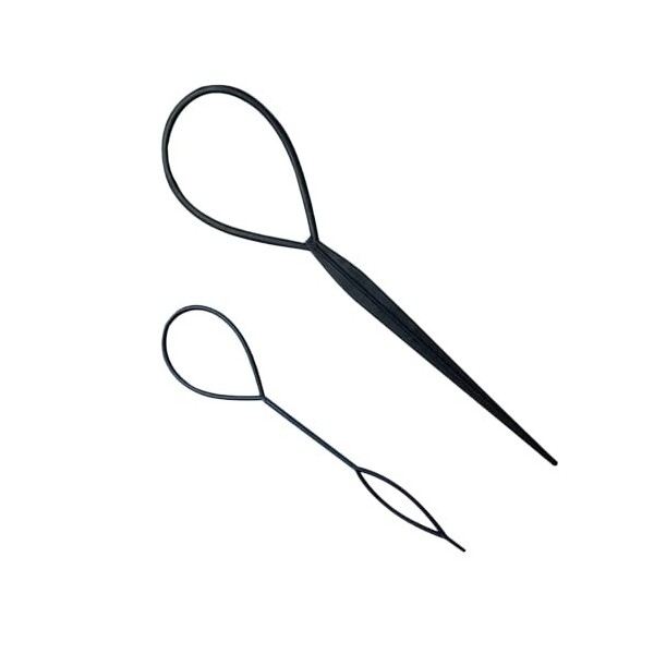 Épingle à Cheveux, 2 Pcs Outil de Queue de Tresse de Cheveux, Cheveux Styers Styling Coiffure Accessoires, Aiguille à Cheveux