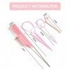 XPEX Lot de 6 Accessoires de Coiffure, kit de Coiffure tressée, Outils de Coiffure, Accessoires de Coiffure pour débutants po