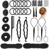 Accessoires de Coiffure,Set dOutils de Coiffure,Accessories Kit,Outils de Coiffure Kit de Coiffure pour Femmes et Filles Con