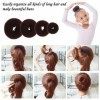 MXTIMWAN | Donut Hair Bun Maker Set - 10 Pièces Bandes Élastiques Cheveux - 9 Pièces Donut Bun Maker Chignon Cheveux, 20 Pièc