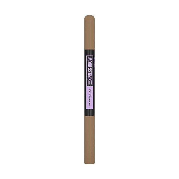 Maybelline New-York - Crayon à Sourcils - Express Brow Satin Duo Crayon et Poudre - Teinte : Medium Brown 02