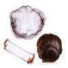 50 pcs Filets à Cheveux invisibles pour chignon fixant des filets à cheveux élastiques Marron foncé 