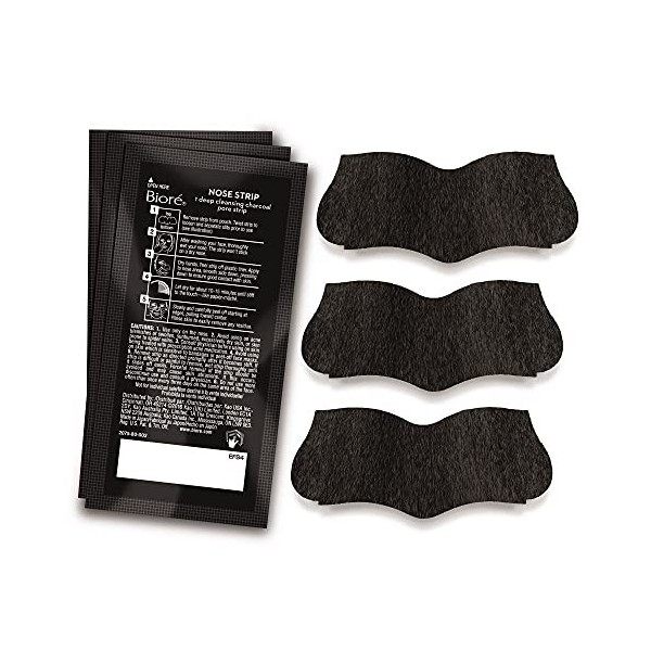 BIORÉ 6 Patchs Purifiants au Charbon Crème Jour et Nuit