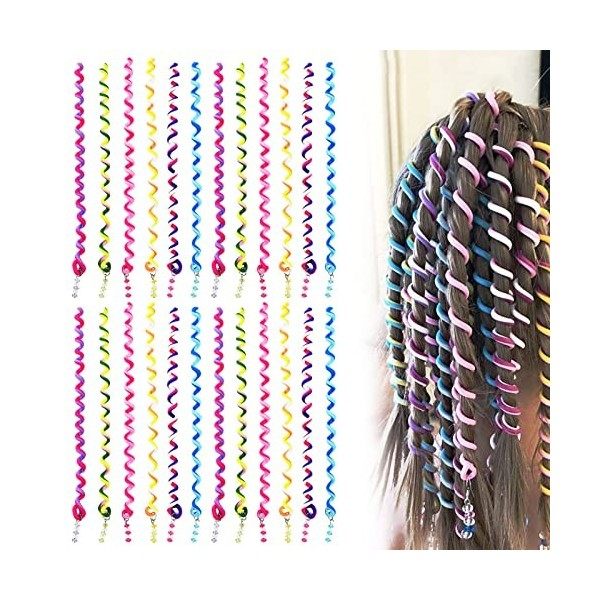 Bekecidi 24 Pièces Coiffure Twister Clips Braider Outil: Twist Cheveux Braider Outil DIY Accessoires Filles Coloré Cheveux Tw