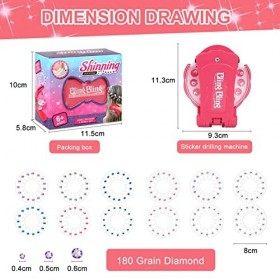 YDMAJF Hair Bedazzler Kit avec 180 Pierres précieuses pour Cheveux, Hair Gem Stamper, Machine à Strass Cheveux, Outil de Coif