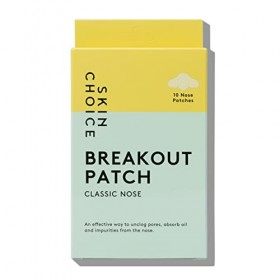 Breakout Nose Patch par SKINCHOICE - Patch nasal hydrocolloïde pour déboucher et rétrécir les pores, éliminer les points noir...