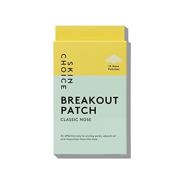 Breakout Nose Patch par SKINCHOICE - Patch nasal hydrocolloïde pour déboucher et rétrécir les pores, éliminer les points noir