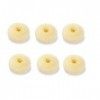 Lot de 6 chignons pour chignon pour enfant - Pour cheveux courts et fins petite taille 2,4 cm, beige 