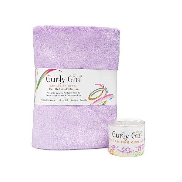 Curly Girl - Serviette en microfibre et racine levage double griffe